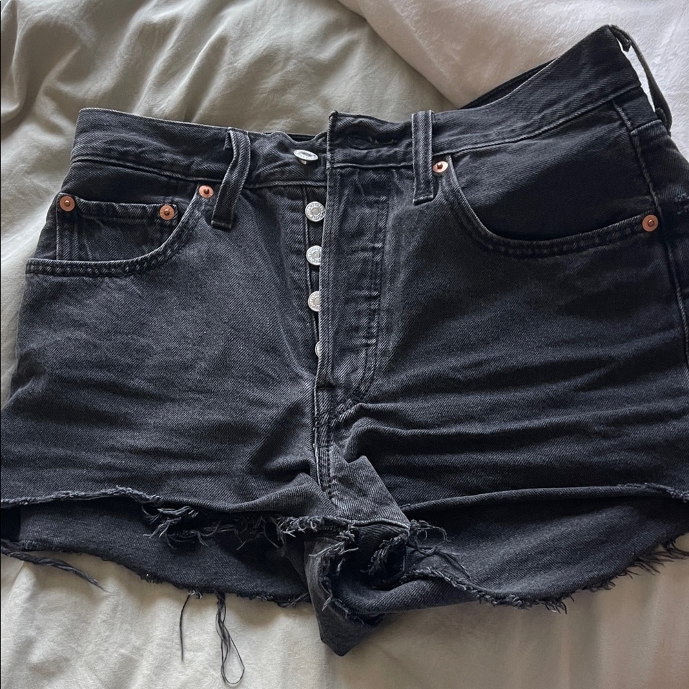 Levi's Charcoal Jean Shorts